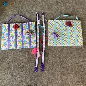 Headband strings and hair bow boards